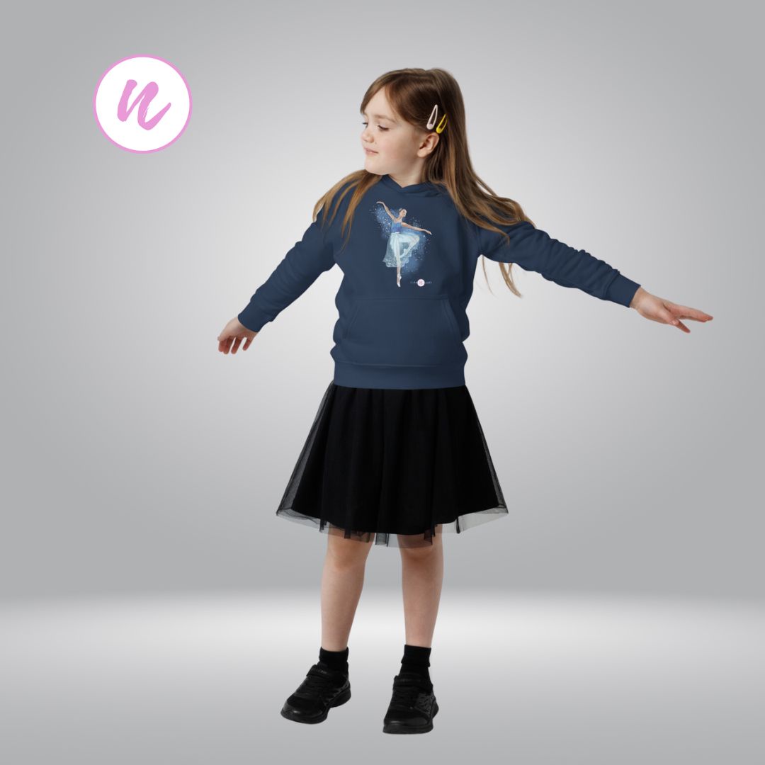 Sweat à capuche imprimé danseuse
