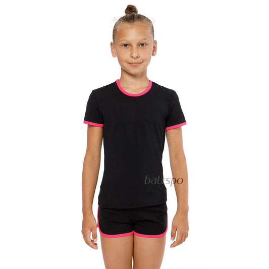 Gymnastics t-shirt with trim