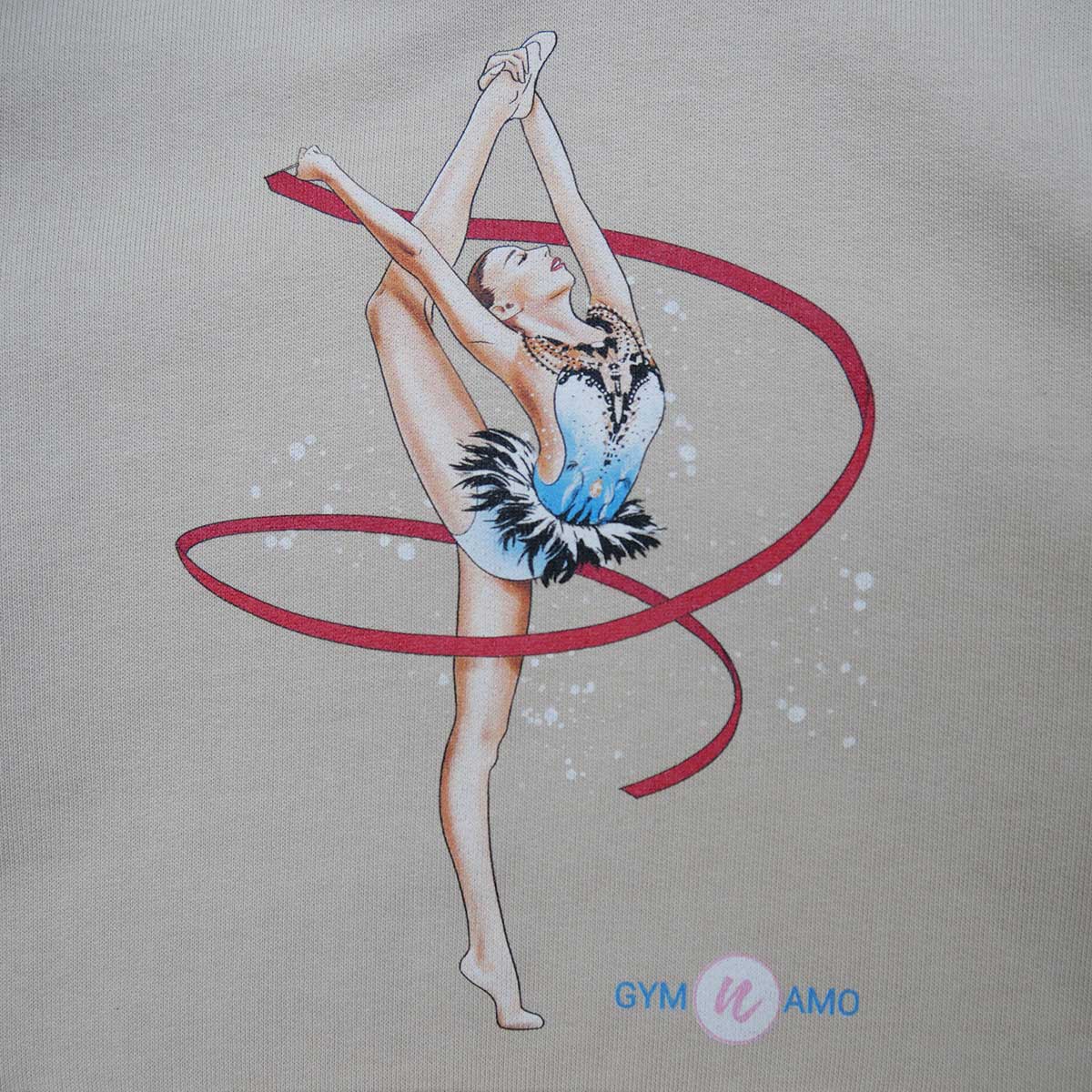 Hoodie with Gymnast or Ballerina print CLEARANCE