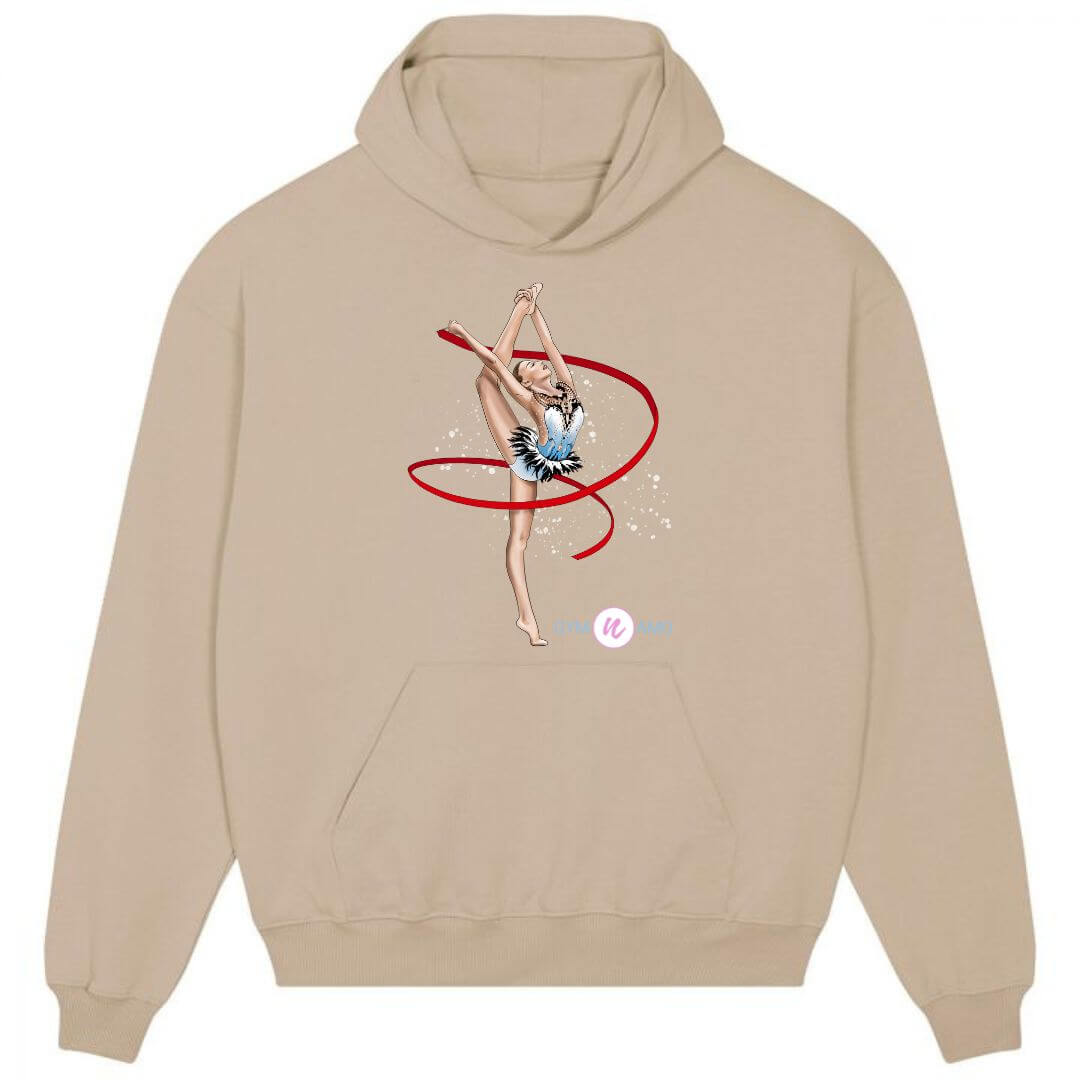 Hoodie with Gymnast or Ballerina print CLEARANCE