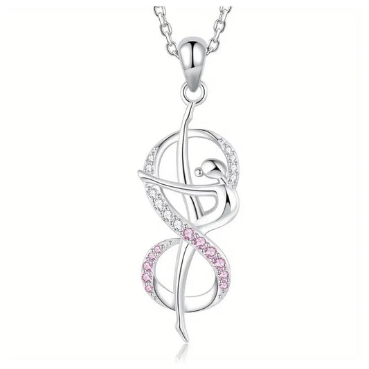 Necklace "Gymnast with a Ribbon"