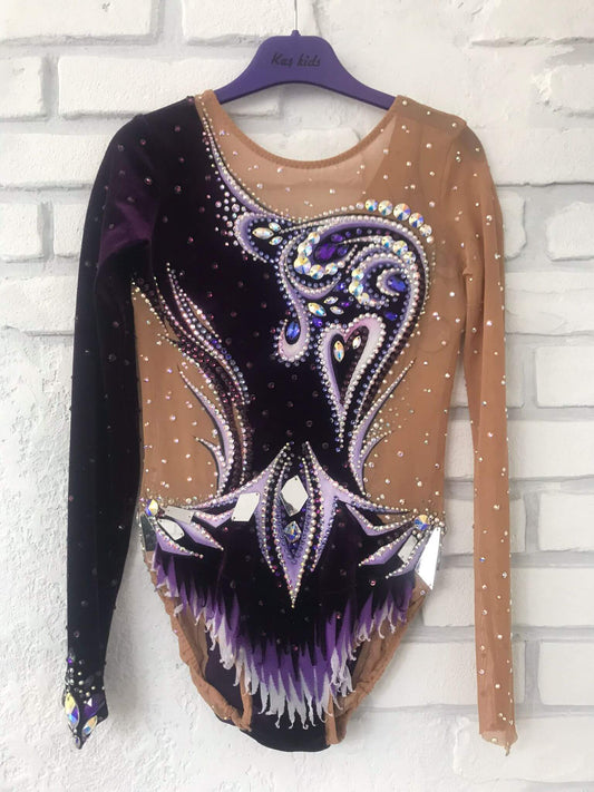 Leotard Purple Velvet