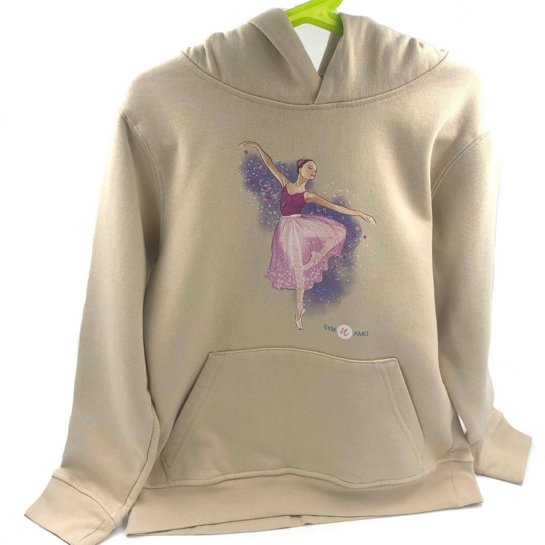 Sweat à capuche imprimé danseuse
