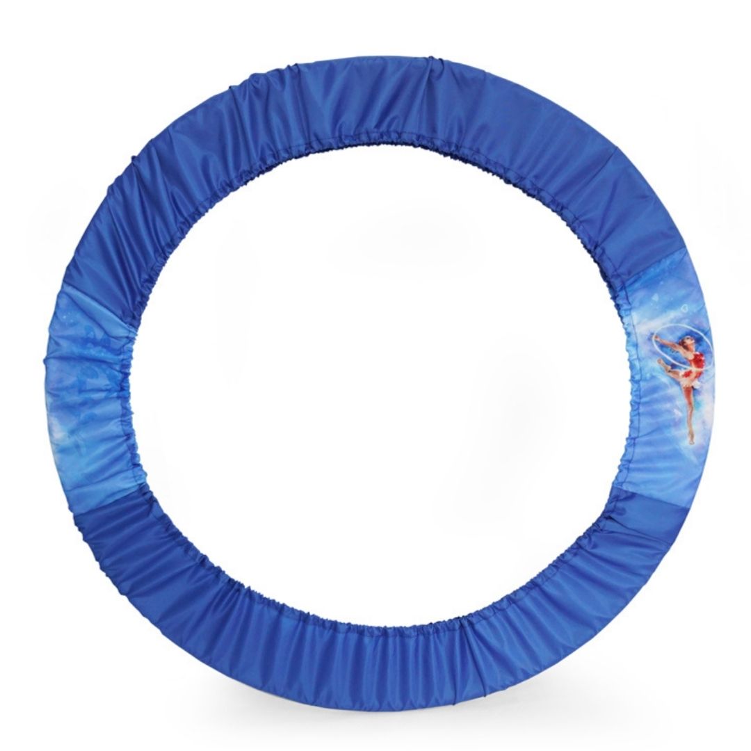 blue protective cover for rhythmic gymnastics hoop