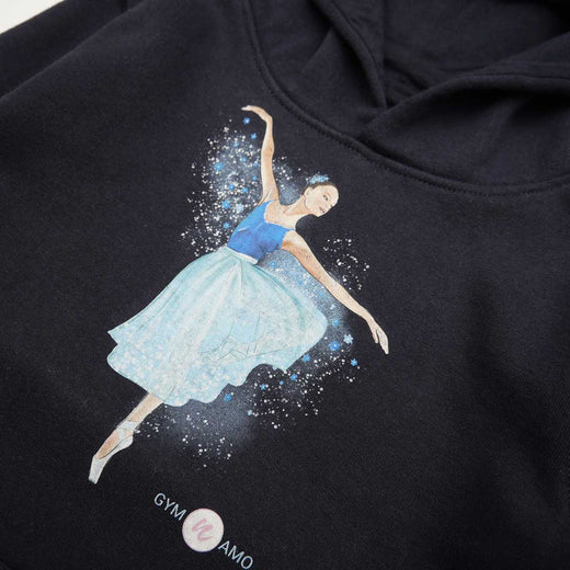 Sweat à capuche imprimé danseuse