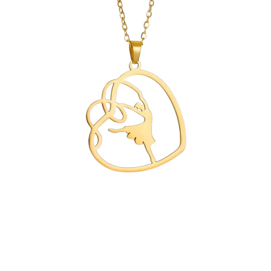 Necklace "Girl with a Ribbon"