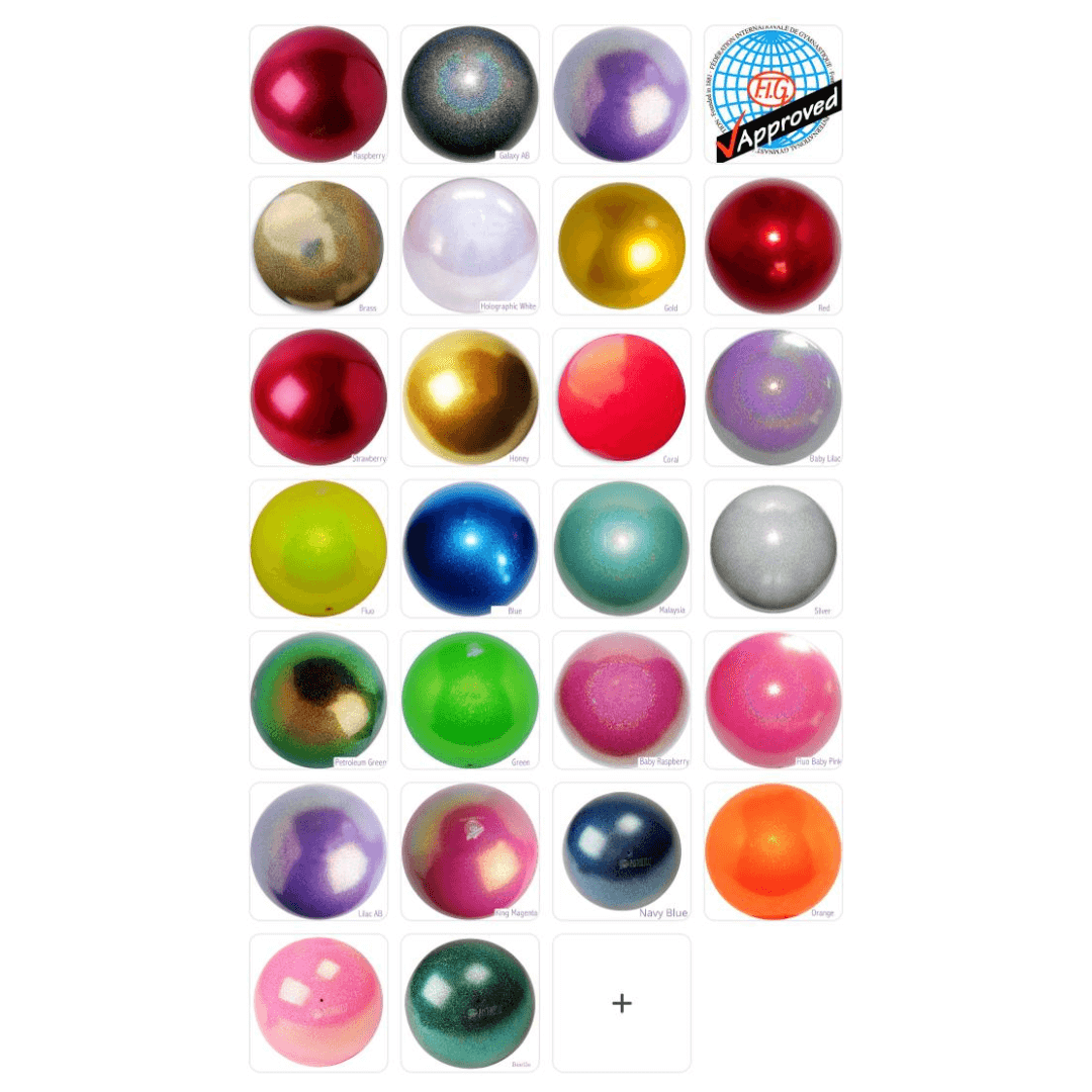 Rhythmic Gymnastics Ball with Glitter - 18cm