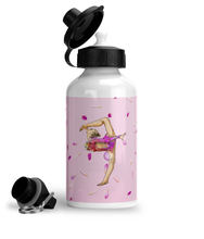 Load image into Gallery viewer, Aluminium Sports Water Bottle Pink-petals-on-pink
