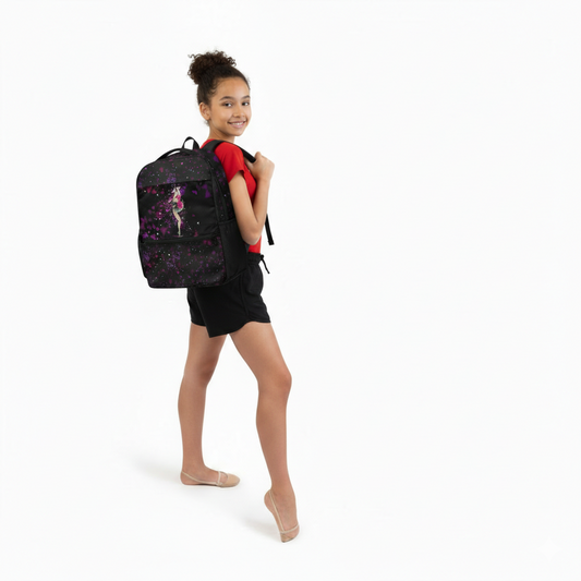 Black Rhythmic Gymnastics Backpack