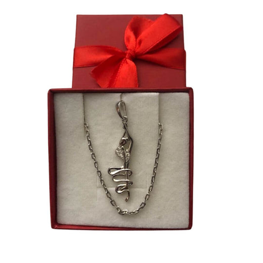 Pendentif en argent « Fille au ruban »