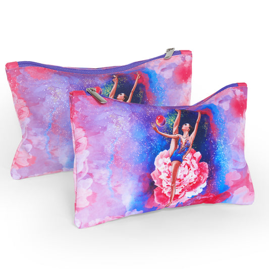 Toiletry Bag with Gymnast Print