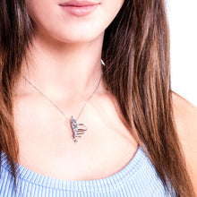 Load image into Gallery viewer, Venetian 925 Silver Necklace &quot;Gymnast with a Ribbon&quot;
