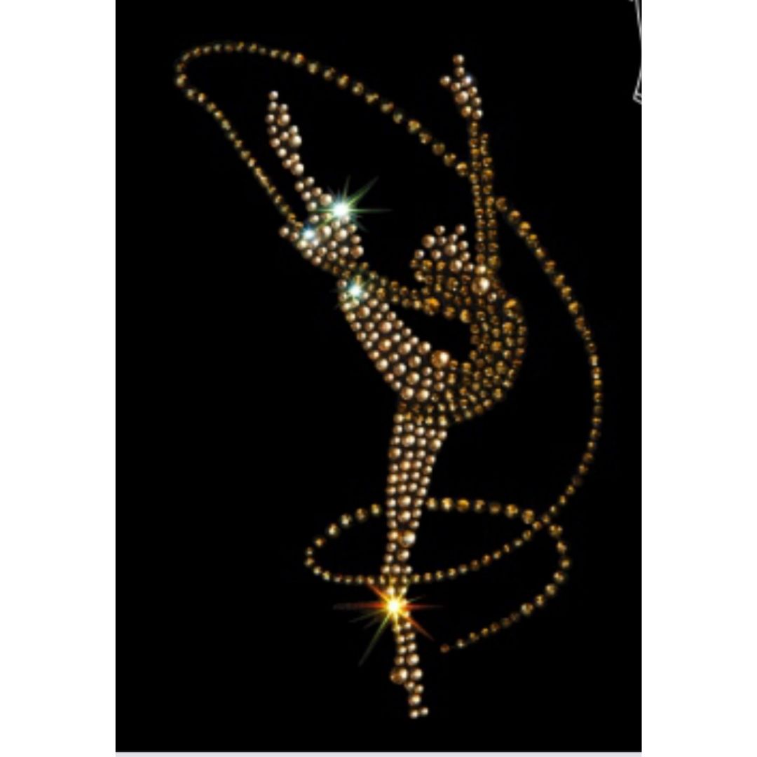 Gymnastics racerback tank top with crystals
