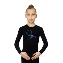 Load image into Gallery viewer, Long Sleeve Gymnastics shirt with crystals
