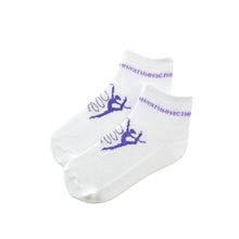 Load image into Gallery viewer, Set of 3 pairs of reinforced sole socks with gymnast print
