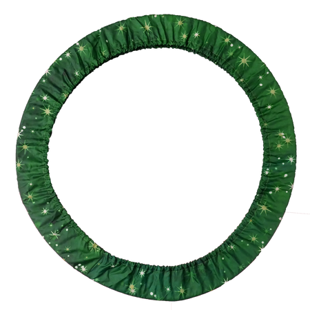 Green rhythmic gymnastics hoop cover