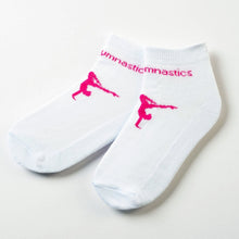 Load image into Gallery viewer, Reinforced sole socks with gymnast print
