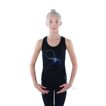 Load image into Gallery viewer, Gymnastics racerback tank top with crystals
