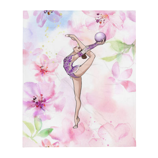 Couverture jetée Gymnaste avec ballon