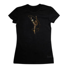 Load image into Gallery viewer, Gymnastics T-shirt with crystals
